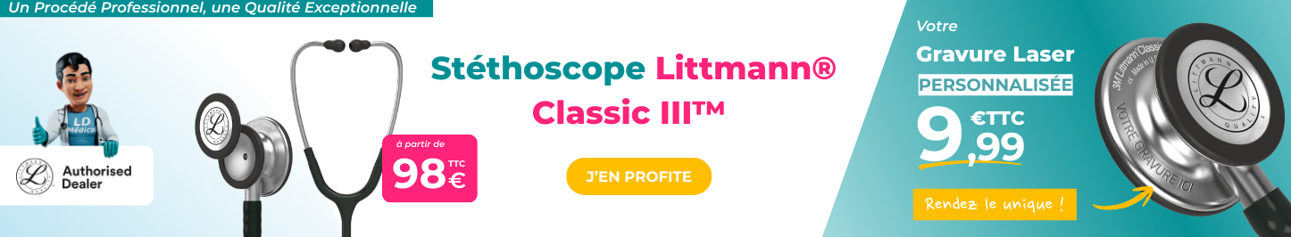 Gravure laser personnalis&eacute;e sur st&eacute;thoscope pour professionnels de sant&eacute;, service certifi&eacute; et durable